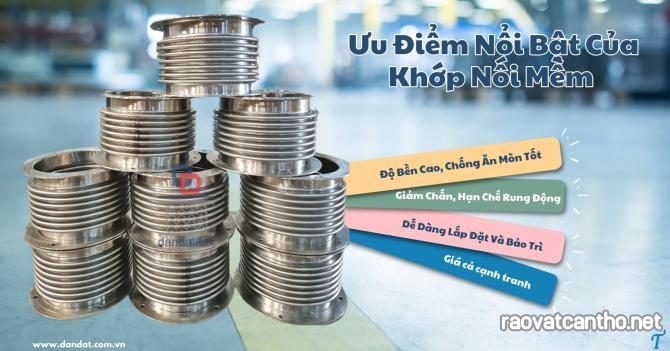 Khớp nối mềm inox sản xuất theo yêu cầu/ khớp nối inox chống rung/ khớp nối mềm kim loại nối bích