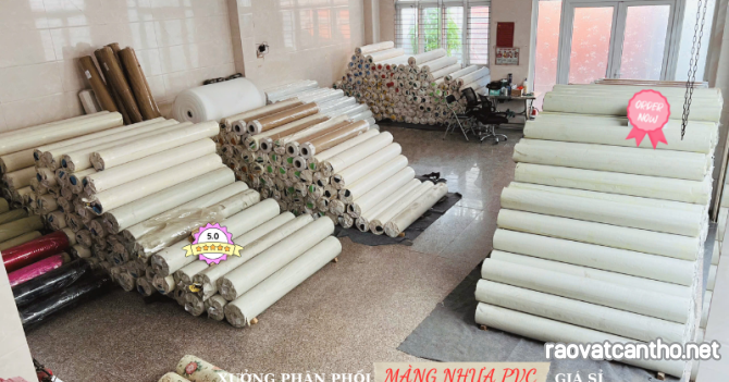 Màng nhựa PVC - Rèm Màu Vàng Dày 1mm