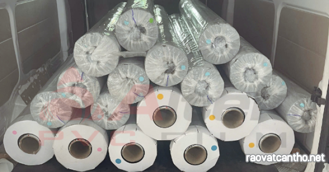 Màng nhựa PVC - Rèm Màu Vàng Dày 1mm