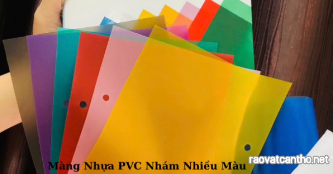 Màng nhựa pvc dẻo nhám nhiều màu 0.21mm