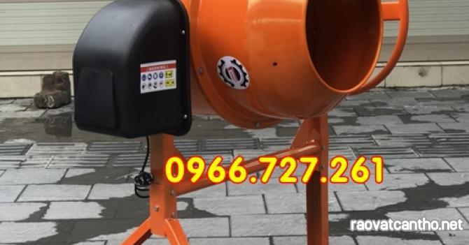 Máy trộn bê tông mini, trộn thức ăn chăn nuôi chạy điện