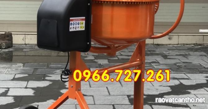 Máy trộn bê tông mini, trộn thức ăn chăn nuôi chạy điện