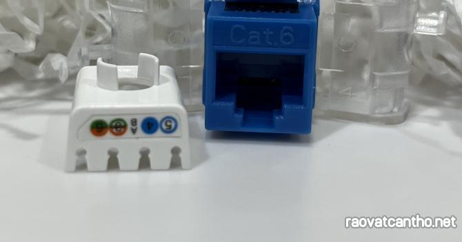 Nhân đấu nối RJ45 âm tường CAT6 UTP hiệu Ancomteck, mã ACT-JK28-C6-US