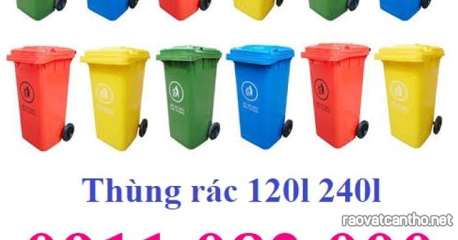 Những mẫu mã thùng rác giá rẻ hiện nay, Thùng rác giá rẻ chất lượng, thùng rác 120l 240l- lh 09110