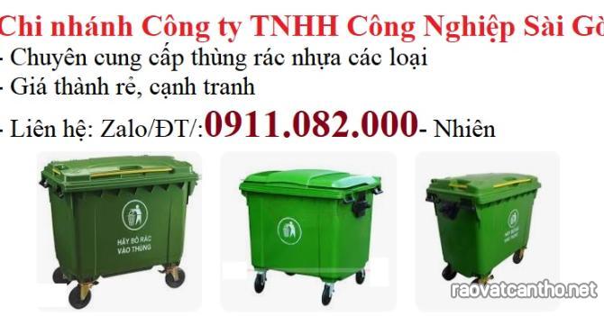 Những mẫu mã thùng rác giá rẻ hiện nay, Thùng rác giá rẻ chất lượng, thùng rác 120l 240l- lh 09110