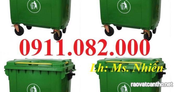 Nơi bán thùng rác nhựa màu xanh giá rẻ tại an giang- sỉ lẻ thùng rác 120l 240l-lh 0911082000