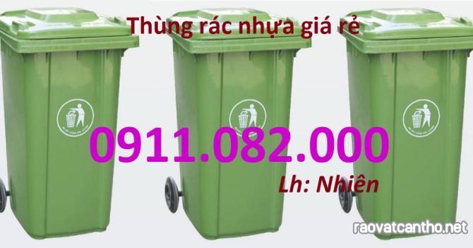 Nơi bán thùng rác nhựa màu xanh giá rẻ tại an giang- sỉ lẻ thùng rác 120l 240l-lh 0911082000