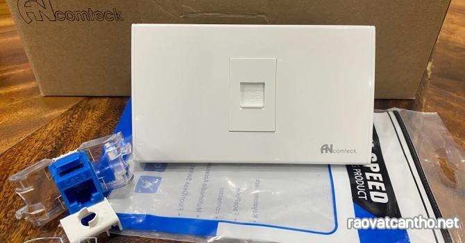 Ổ cắm mạng đơn âm tường cat6 ACT-FC1-RC1, ACT-JK28-C6-US