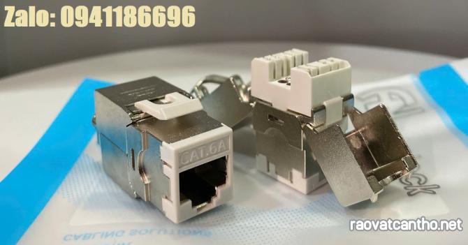 Ổ cắm RJ45 đa năng CAT6A FTP Shielded có chống nhiễu (100/1000) Ancomteck , mã ACT-S6A-001