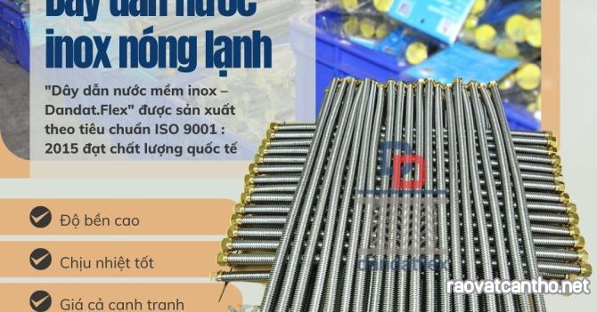 Ống cấp nước mềm inox, dây dẫn nước bình nóng lạnh, ống inox dẫn nước nóng lạnh, dây dẫn nước inox