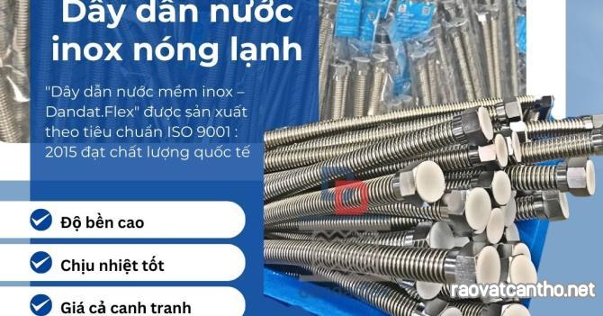 Ống cấp nước mềm inox, dây dẫn nước bình nóng lạnh, ống inox dẫn nước nóng lạnh, dây dẫn nước inox