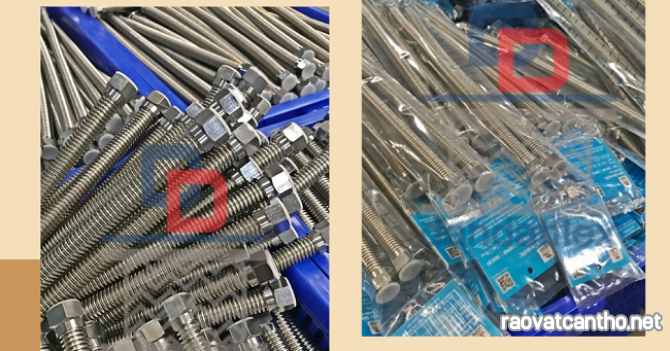 Ống dẫn nước inox nóng lạnh, dây mềm cấp nước nóng, dây dẫn nước inox nóng lạnh, daydannuoc