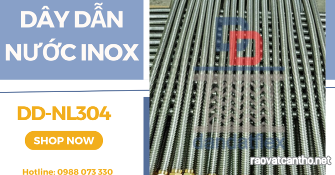 Ống dẫn nước inox nóng lạnh, dây mềm cấp nước nóng, dây dẫn nước inox nóng lạnh, daydannuoc