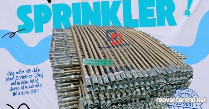 Ống mềm PCCC, ống nối đầu phun chữa cháy, dây mềm kết nối đầu phun sprinkler, ống nối mềm cứu hỏa