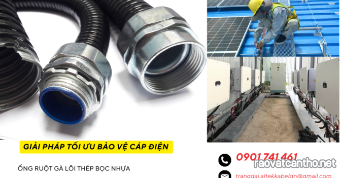 Ống ruột gà lõi thép bọc nhựa phi 51mm (2 inch)