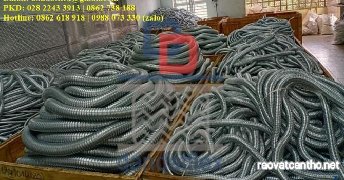 Ống ruột gà lõi thép bọc nhựa pvc, ống thép luồn dây điện, ống thép mềm bọc nhựa bọc lưới inox