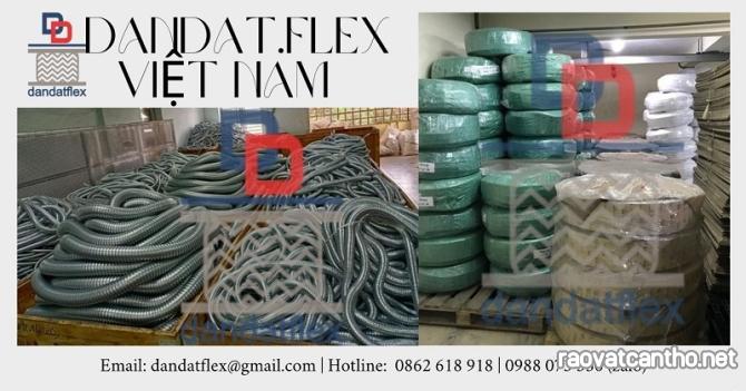 Ống ruột gà lõi thép luồn dây cáp điện, ống luồn dây điện bọc nhựa pvc, ruột gà chống cháy