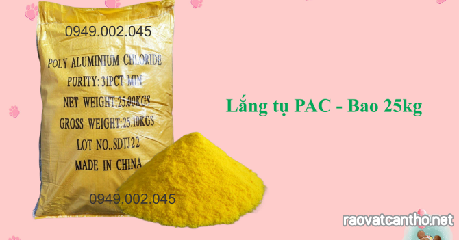 PAC - Lắng tụ phù sa và các chất lơ lửng trong ao nuôi