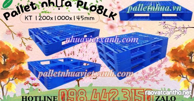 Pallet nhựa 1200x1000x145mm PL08LK giá sốc