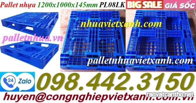 Pallet nhựa 1200x1000x145mm PL08LK giá sốc