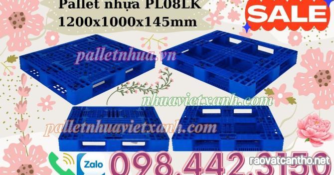 Pallet nhựa 1200x1000x145mm PL08LK giá sốc