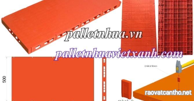 Pallet nhựa lót sàn sân khấu 500x1000x50m giá sốc