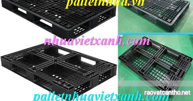 Pallet nhựa mới 1200x800x120 màu đen