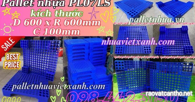 Pallet nhựa PL07LS - 600x600x100mm