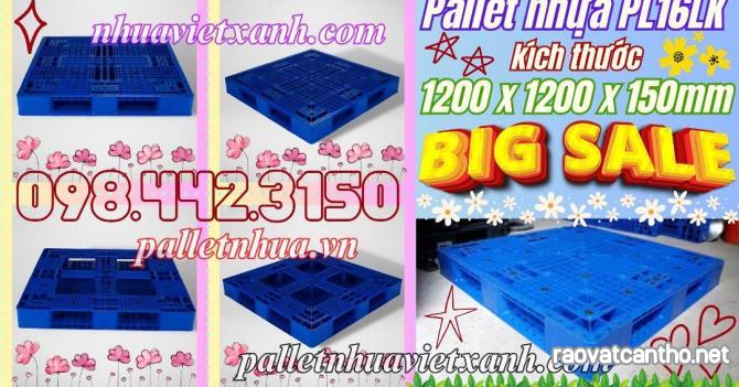 Pallet nhựa PL16LK - 1200x1200x150mm