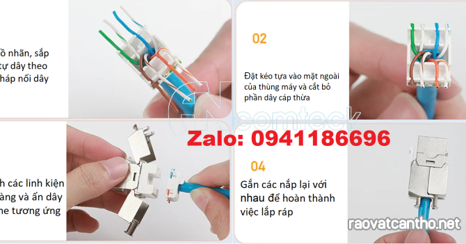 Sẵn kho Nhân mạng cat7 STP, Mudule CAT7 ACT-S7-002