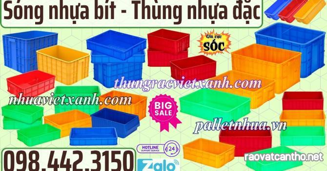 Sóng nhựa bít - thùng nhựa đặc - thùng nhựa công nghiệp đặc