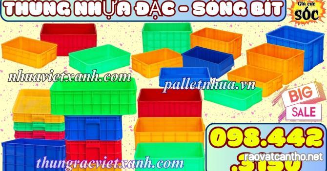 Sóng nhựa bít - thùng nhựa đặc - thùng nhựa công nghiệp đặc