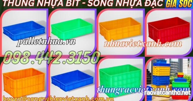 Sóng nhựa bít - thùng nhựa đặc - thùng nhựa công nghiệp đặc