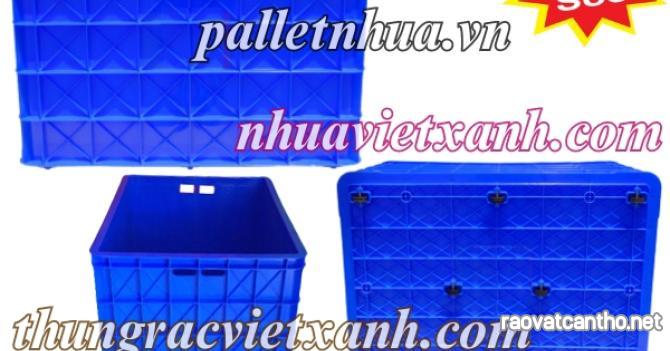 Sóng nhựa bít HS040 có 8 bánh xe