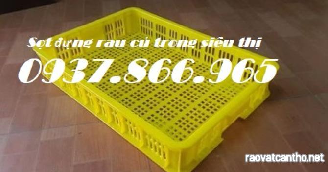 Sọt đựng thực phẩm, sọt đựng rau củ, sọt rỗng cao 10, sóng nhựa rỗng cao 10 chuyên đựn