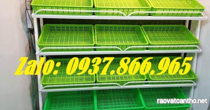 Sọt nhựa thiết kế dạng thân nan thưa nên phù hợp cho việc cần thoát hơi, thoát nước nhằm đảm bả