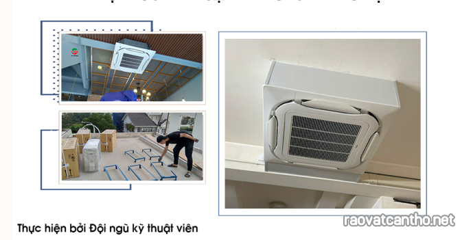 Sử dụng Máy lạnh âm trần cassette Inverter không còn mùi khó chịu sau khi khởi động máy