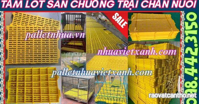 Tấm lót sàn chăn nuôi - tấm nhựa lót sàn chuồng chó, mèo, heo, gà, đê, vịt,...KT 40x55x3.5cm