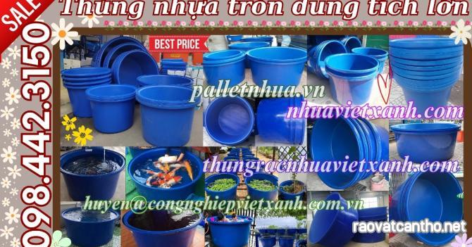 Tank nhựa - thùng nhựa tròn dung tích lớn từ 200 lít đến 4000 lít