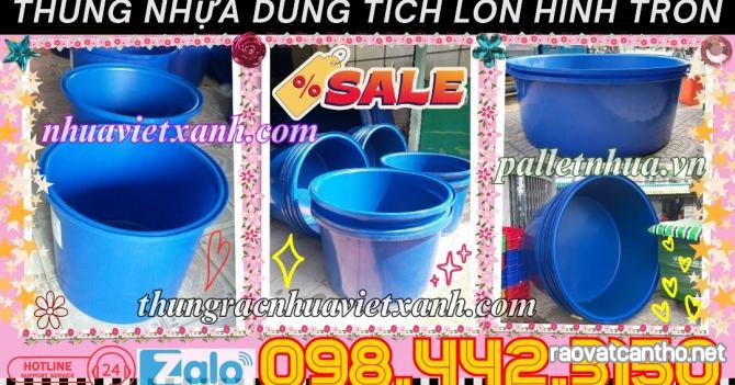 Tank nhựa - thùng nhựa tròn dung tích lớn từ 200 lít đến 4000 lít