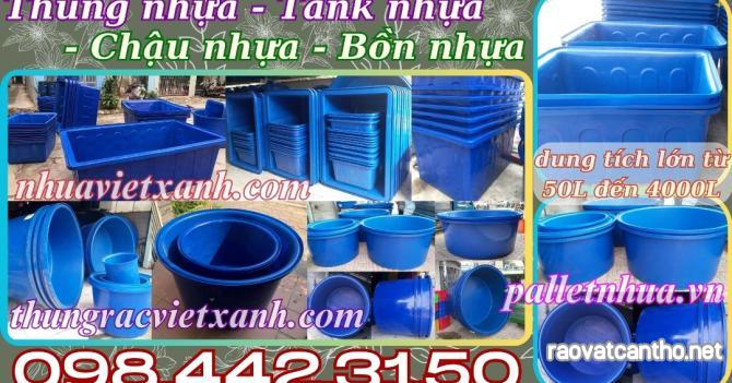 Tank nhựa dung tích lớn - Thùng nhựa dung tích lớn