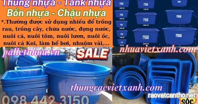 Tank nhựa dung tích lớn - Thùng nhựa dung tích lớn