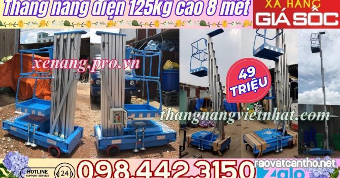 THANH LÝ XẢ HÀNG giá cực sốc - thang nâng điện đơn 125kg nâng cao 8 mét