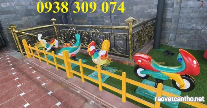 Thú nhún lò xo composite voi, gà, ngựa dành cho trẻ em