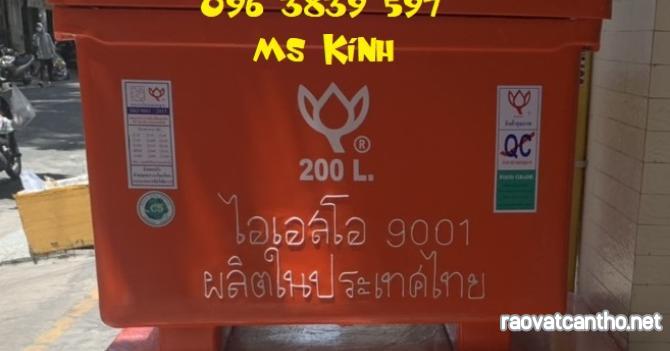 Thùng giữ lạnh Thái Lan 200 lít, thùng đá Thái Lan, thùng giữ lạnh công nghiệp - 096 3839 597