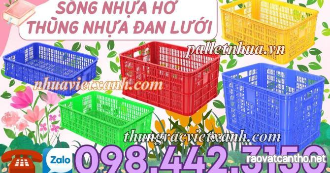 Thùng nhựa đan lưới - Sóng nhựa hở - Khay nhựa - Sọt nhựa hở