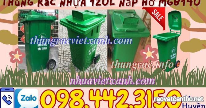 Thùng rác 120 lít nắp hở MGB140