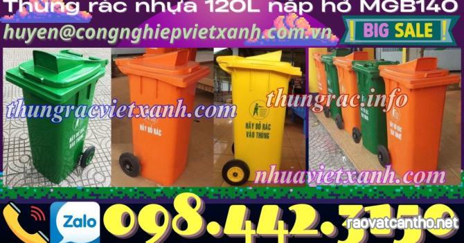 Thùng rác 120 lít nắp hở MGB140