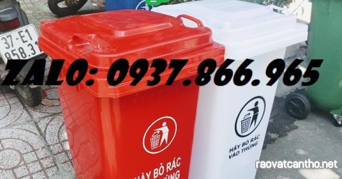 Thùng rác 120l, thùng đựng rác công nghiệp, thùng rác tòa nhà, thùng rác văn phòng, th
