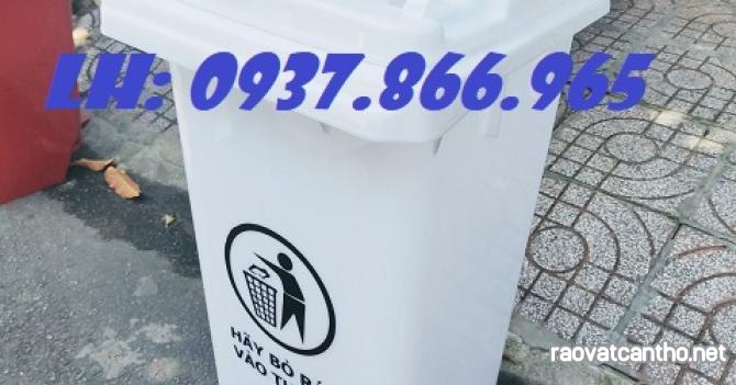 Thùng rác 120l, thùng đựng rác công nghiệp, thùng rác tòa nhà, thùng rác văn phòng, th